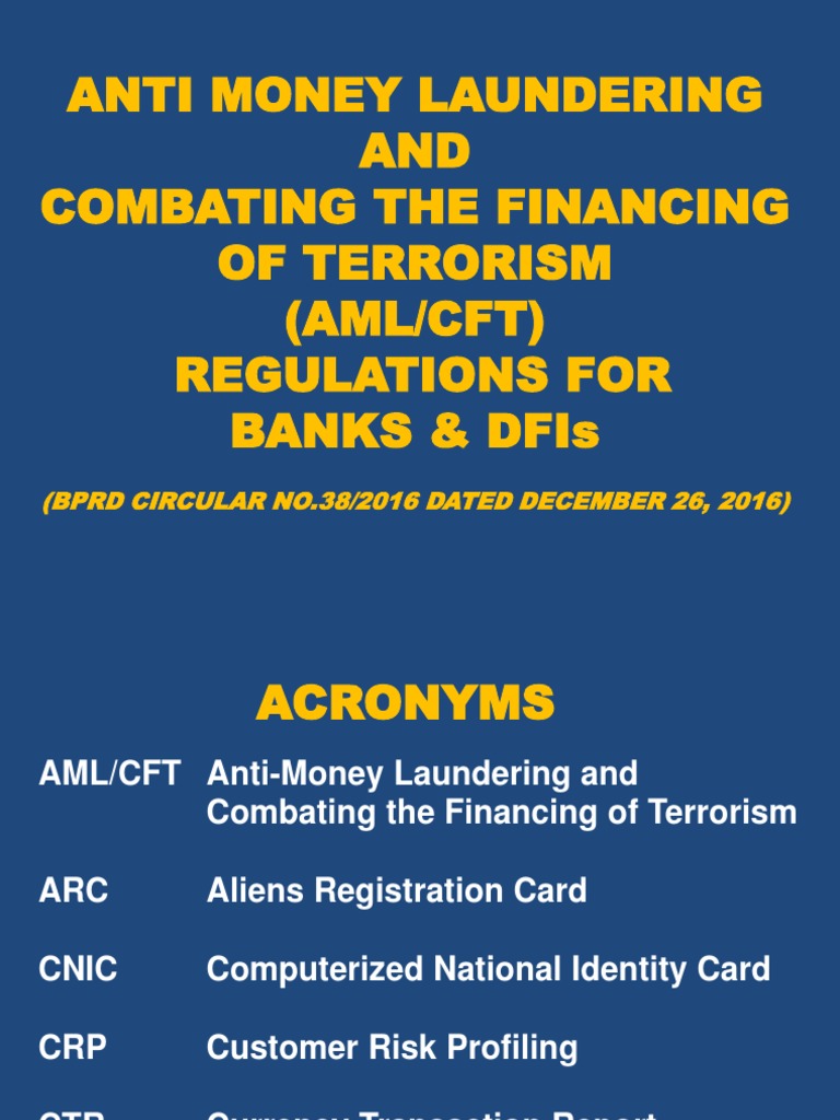 Kyc Amlcft Regulations Money Laundering Wire Transfer