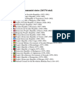List of Former Communist States