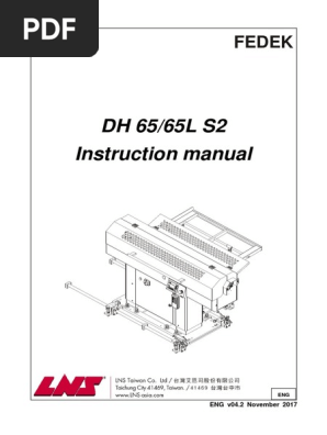 Dh 65 65l S2 Instruction Manual Eng V04 2 2017 11 20 Pdf