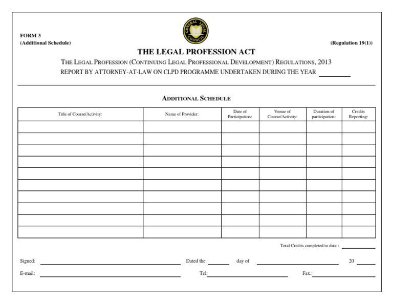 CLPD Report Form for Attorneys | PDF