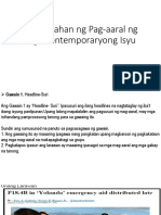 Kahalagahan NG Pag-Aaral NG Mga Kontemporaryong Isyu