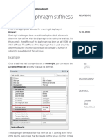 Effect of Diaphragm Stiffness