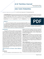 Food & Nutrition Journal: Protein Calorie Malnutrition