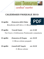 Calendario Pasqua12019
