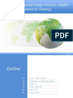 National/Provincial Energy Policies, Supply/ Demand & Planning