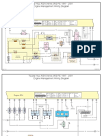 Toyota Hiluz RZN Series 3RZ-FE 1997 - 2001 Engine Management Wiring Diagram