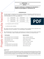 ABNT ISO 16756 - Instalação de Elevadores