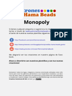 Monopoly Plantilla Hama Beads