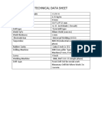 Technical Data Sheet for Metalworking and Construction Projects