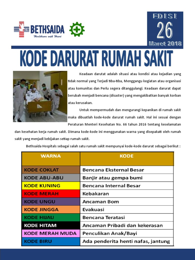 Kode Darurat di Rumah Sakit Bethsaida | PDF