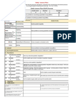 Daily Lesson Plan (DLP) Format