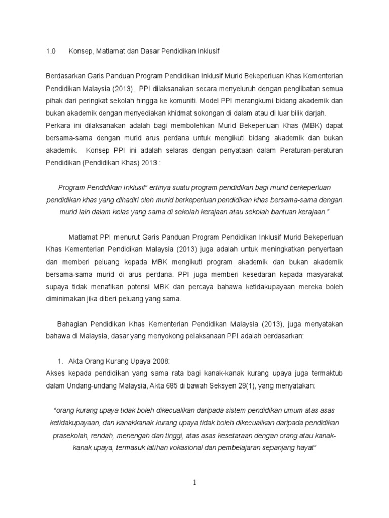 Dasar Yang Menyokong Pelaksanaan Ppi Adalah Berdasarkan Pdf