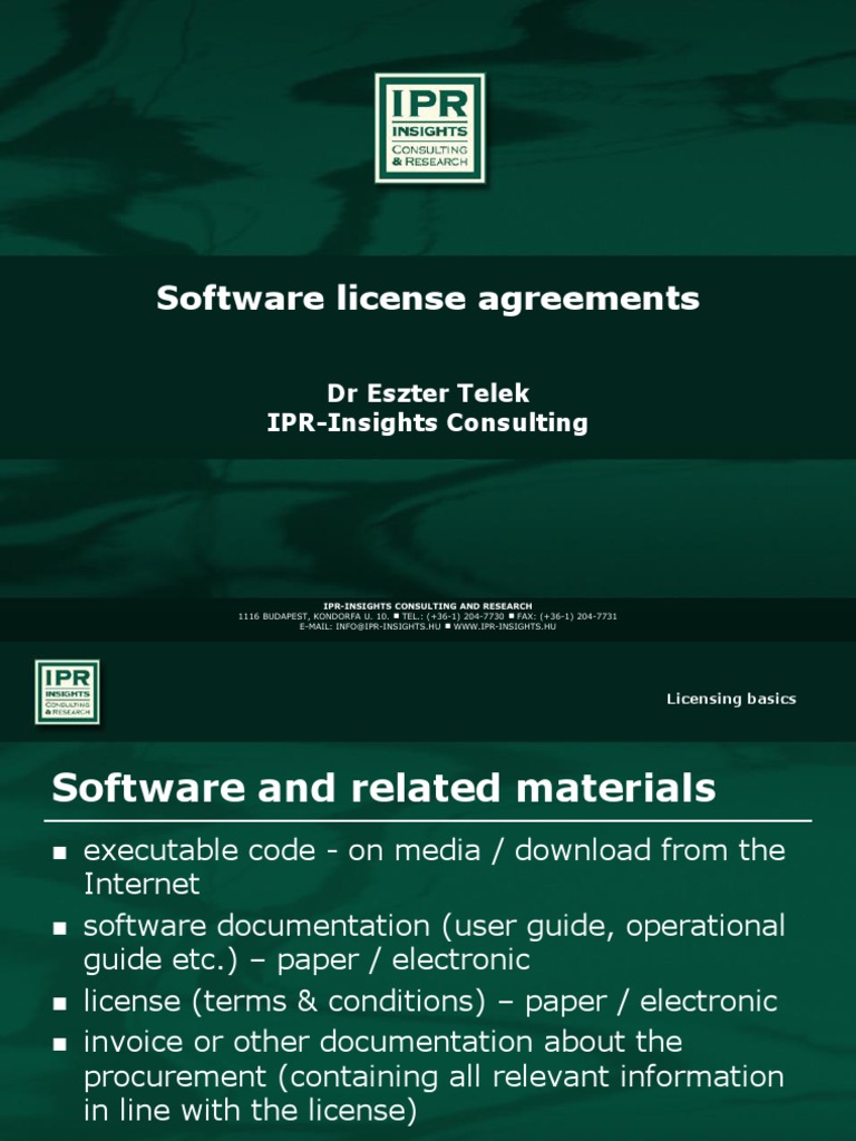 Software Licensing Essentials | PDF | Proprietary Software ...