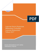Laporan Hasil Kuesioner Survei Kepuasan Mahasiswa THD Layanan MHS PDF