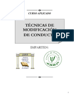 Curso. Técnicas de Modificación de Conducta