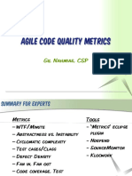 Agile Code Quality Metrics: Gil Nahmias, CSP