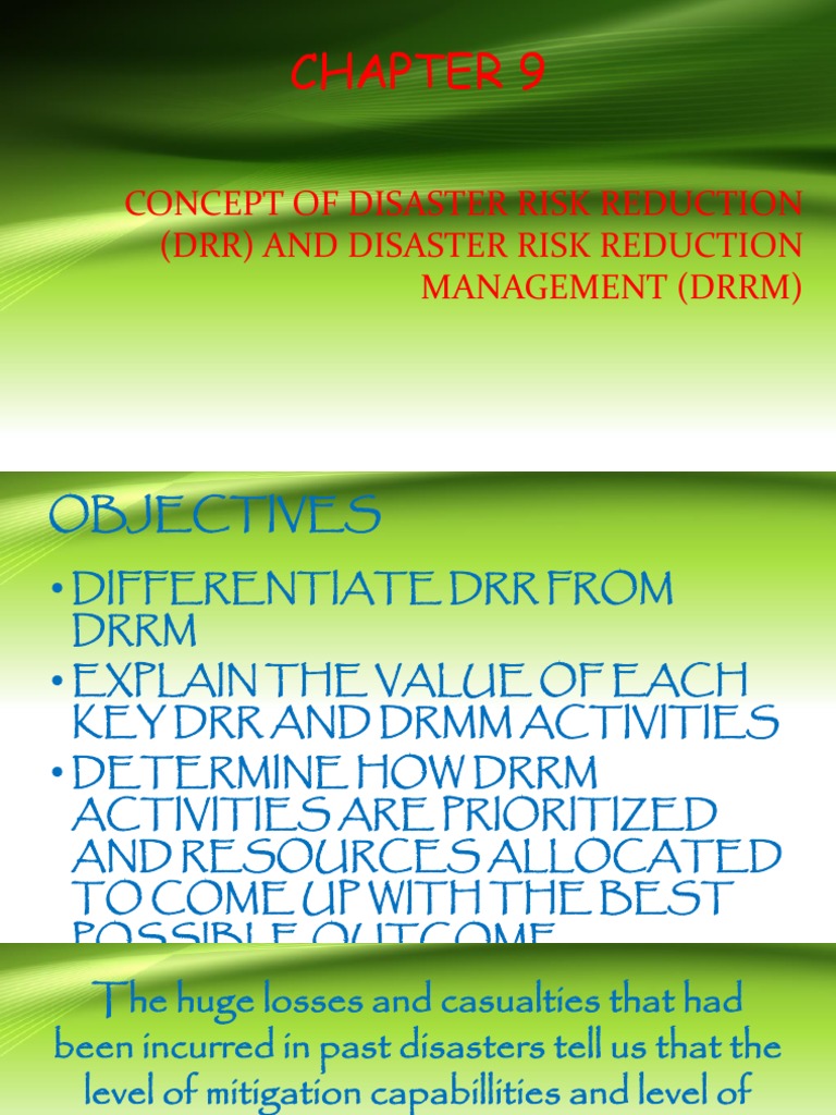 Understanding DRR and DRRM Concepts | PDF | Risk Management | Emergency ...