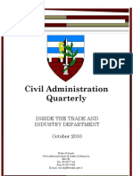 Inside the Trade and Industry Office - Civil Administration Quarterly (October 2010)