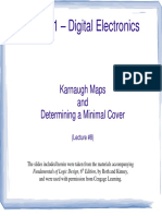 ECE 301 - Digital Electronics: Karnaugh Maps and Determining A Minimal Cover