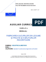 Fabricarea sucurilor din legume și fructe și a băuturilor răcoritoare.doc