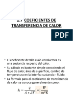 2.7. Coeficientes de Transferencia de Calor