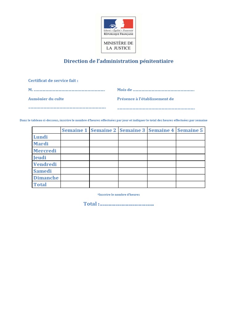 Certificat de Service Fait | PDF