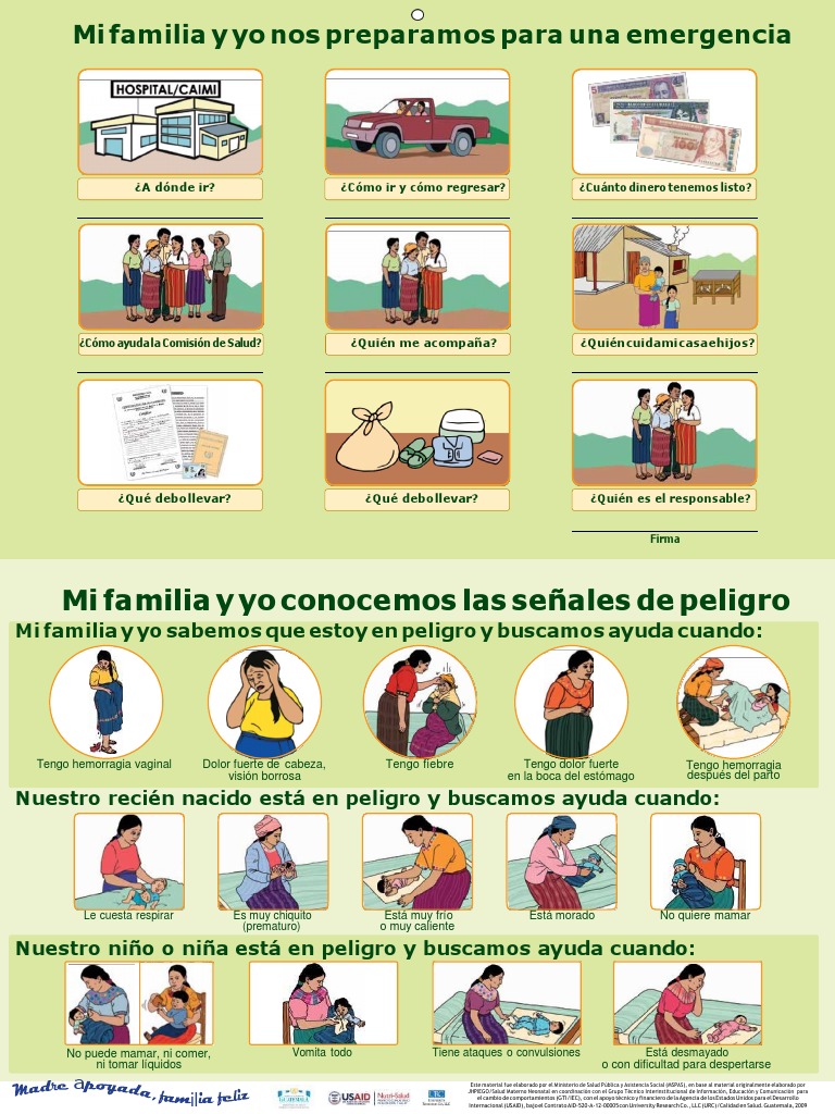 Plan de Emergencia Familiar en Embarazo | PDF | Salud y bienestar ...