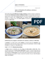 Differenza Tra Zuppa e Minestra