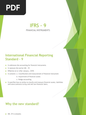 Ifrs 9pptx International Financial Reporting Standards - 