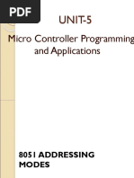 UNIT-5: Micro Controller Programming and Applications