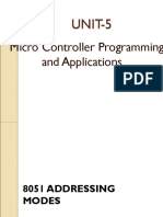 UNIT-5: Micro Controller Programming and Applications