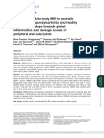 Head-To-Toe Whole-Body MRI in Psoriatic Arthritis, Axial Spondyloarthritis and Healthy Subjects First Steps Towards Global Inflammation and Damage Scores of Peripheral and Axial Joints