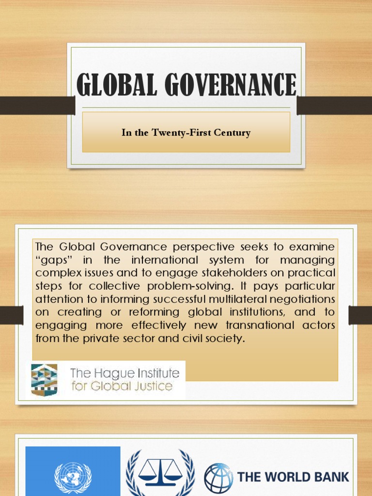 Global Governance: in The Twenty-First Century | PDF