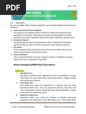 Requirement Specification