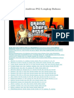 Kode GTA San Andreas PS2 Lengkap Bahasa Indonesia