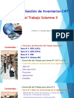 Temática Trabajo Solemne II de Logística y Gestión de Inventarios CNT