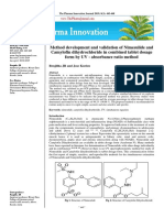 UV Absorbance Ratio Method For Estimation of Nimesulide and Camylofin Dihydrochloride