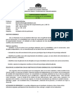 Programa Comportamiento Ambiental CCY351 Abril-Jul 2018