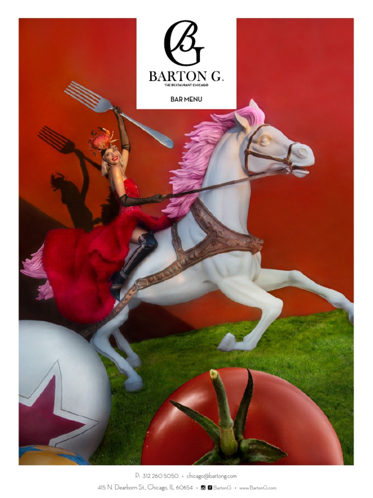 Barton G. Restaurant Bar Menu | PDF