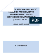 El derecho de petición en el nuevo Código de Procedimiento Administrativo y de lo Contencioso Administrativo (Ley 1437 de 2011