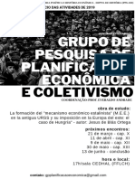 Grupo de Pesquisa e Planificação Econômica e Coletivismo - Cartaz de Divulgação