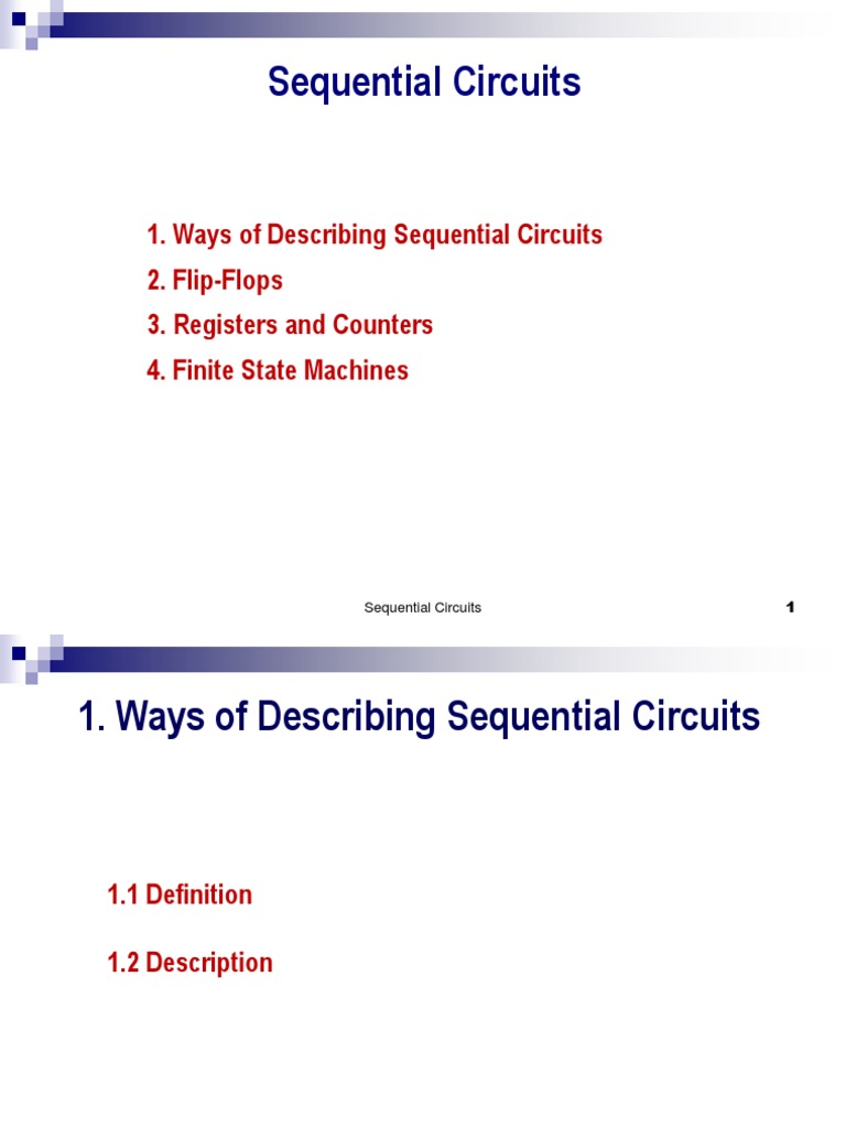 Asynchronous FSM in Sequential Circuits | PDF | Logic Gate | Electrical ...