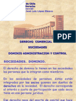 Sociedades. Dominio, Control y Administracion