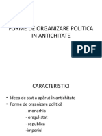Forme de Organizare Politica in Antichit