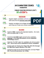 CSEC Sba Does and Dont's