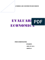 Evaluare Economica