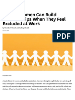 4 Ways Women Can Build Relationships When They Feel Excluded at Work