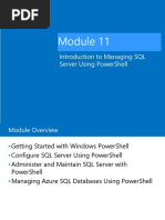 Introduction To Managing SQL Server Using Powershell