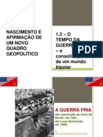 A Guerra Fria e a divisão do mundo