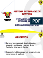 Sistema Gestión Calidad Auditoría Interna